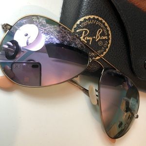 Purple lavender rayban aviator